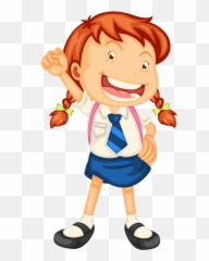 Girl Wearing Uniform Clipart - Png Download Full Size Art Emoji