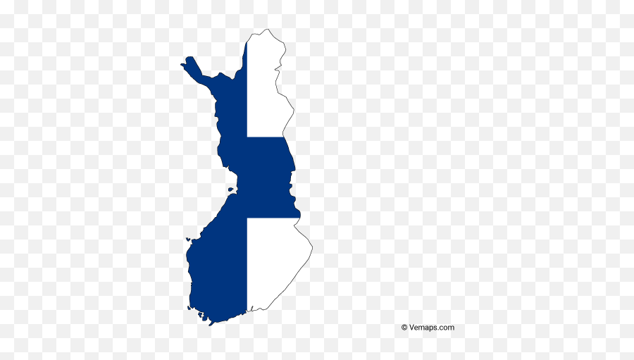 Flag Map Of Finland Free Vector Maps Finland Finland - Vector Flag Map Finland Emoji,Chile Flag Emoji