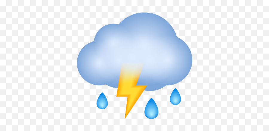 Cloud With Lightning And Rain Icon - Heart Emoji,Pinching Hand Emoji