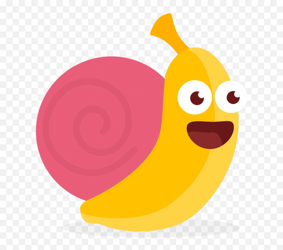 Slow Banana - Happy Emoji,Slug Emoji