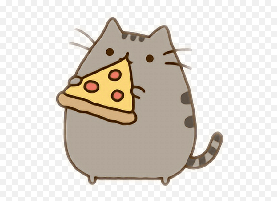 Pusheen Cat Pizza Kawaii Cute Kitty - Kawaii Cute Pusheen Drawings Emoji,Pusheen The Cat Emoji