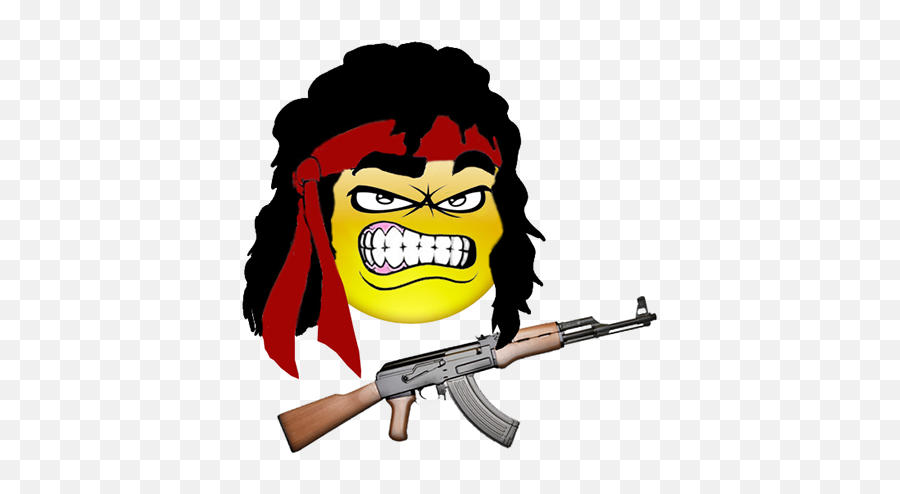 Rambo - Assault Rifle Emoji,Rambo Emoji