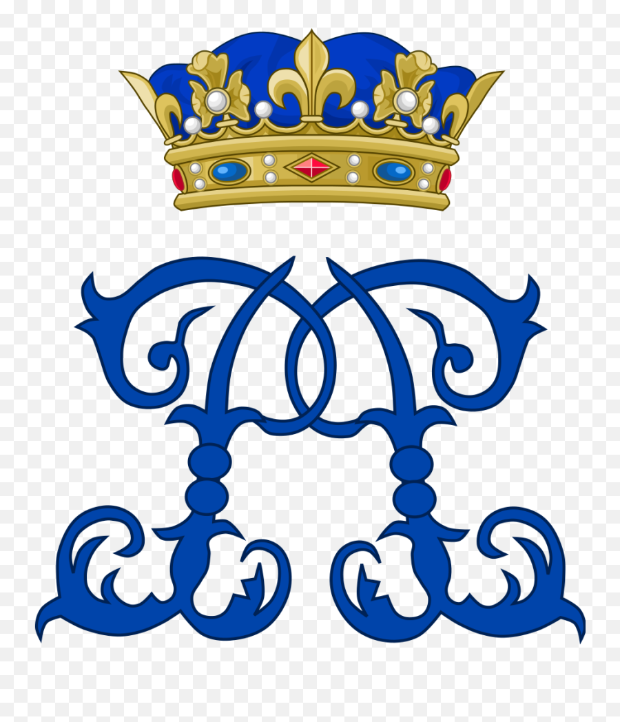 Royal Monogram Of Philippe Of - Little Prince Crown Png Emoji,New Orleans Emoji