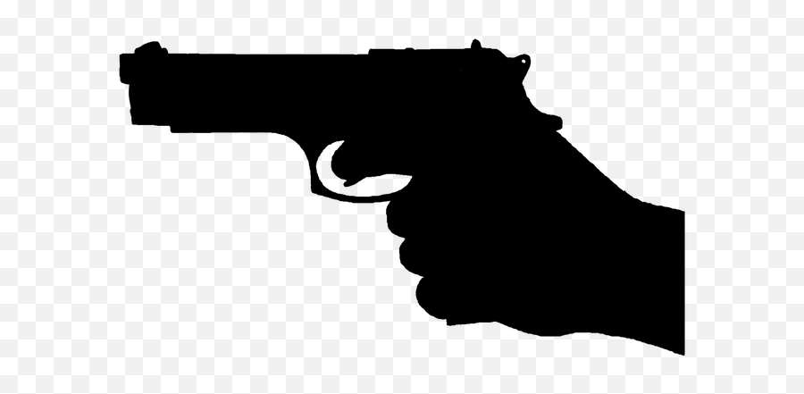 Gun Aim Hand - Gun In Hand Silhouette Png Emoji,Gun And Star Emoji