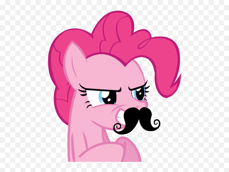 Pinkie Pie Likes - Pinkie Pie Mustache Gif Emoji,Woohoo Emoji