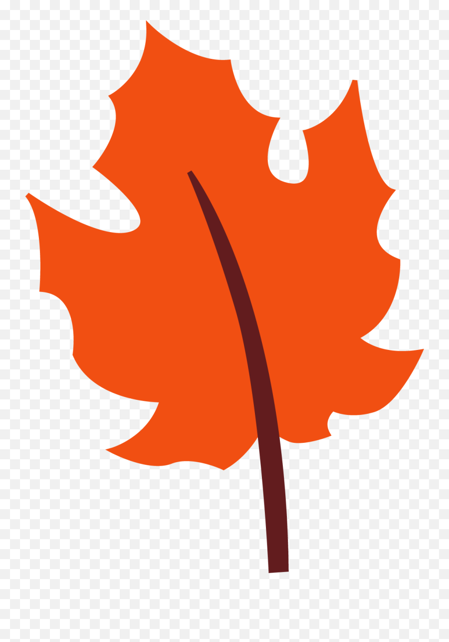 Flpc44 - Orange Leaf Clip Art Emoji,Fallen Leaf Emoji