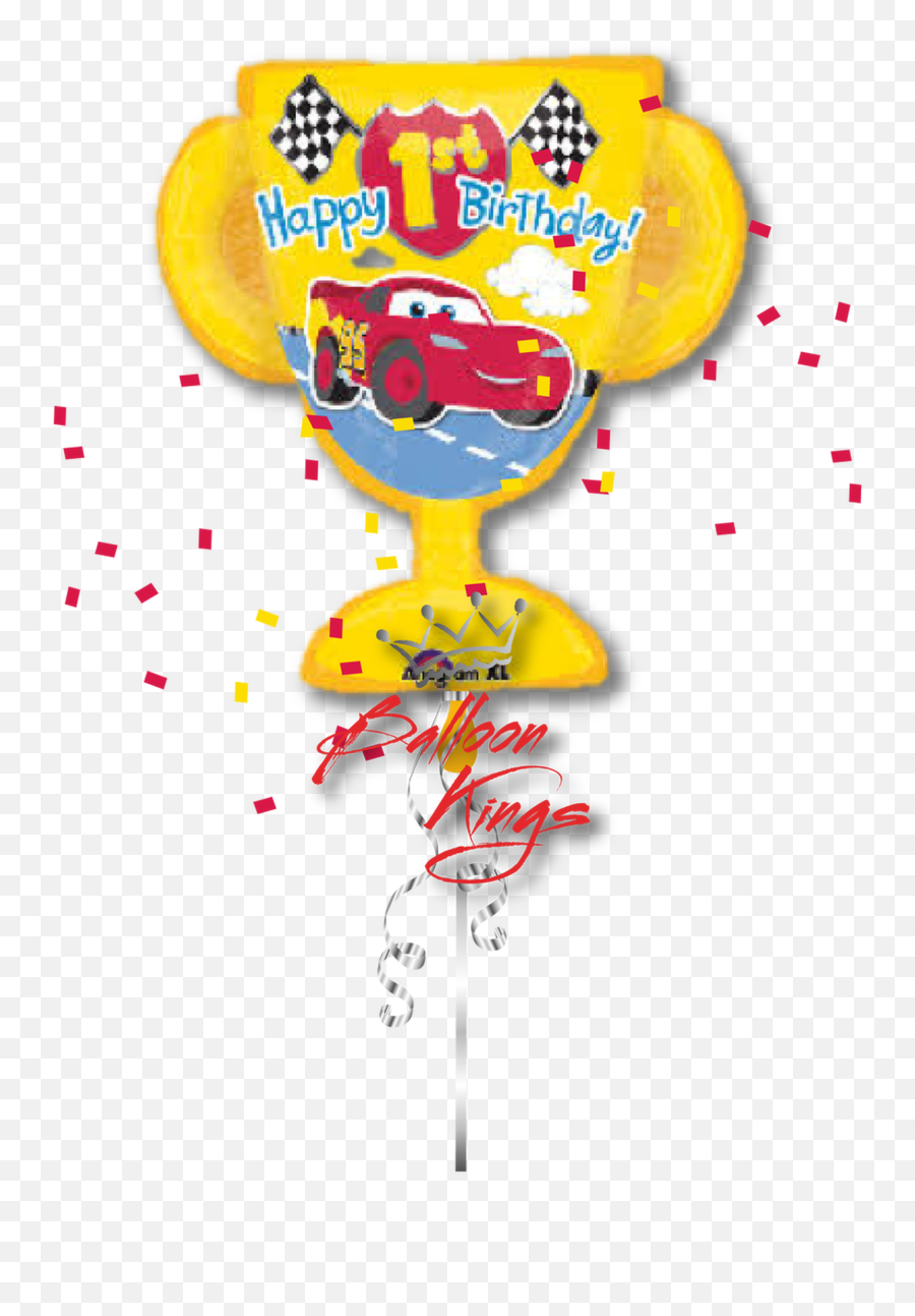 1st Birthday Cars Trophy - Happy 1st Birthday Png Text Cars Emoji,Trophy Emoji Png