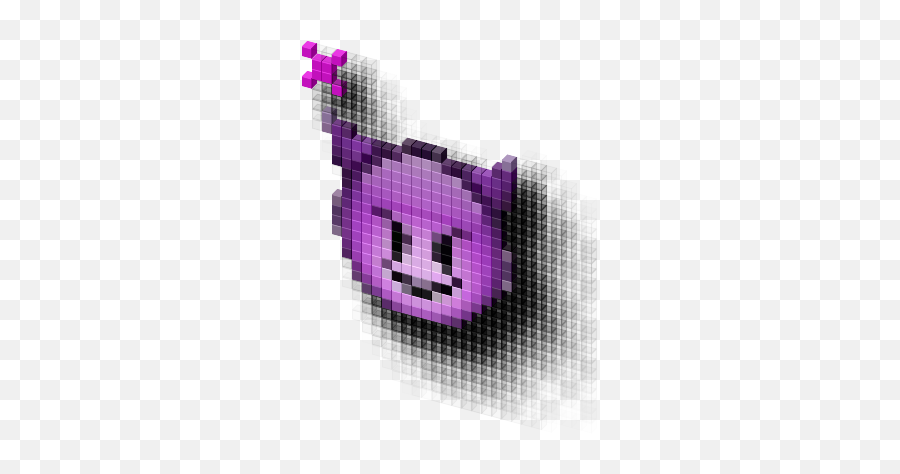 Devil Emoji Cursor - Smiley,Purple Emoji Devil