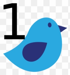 Clipart Birds Simple Transparent - Draw A Easy Blue Bird Emoji,Bluebird Emoji