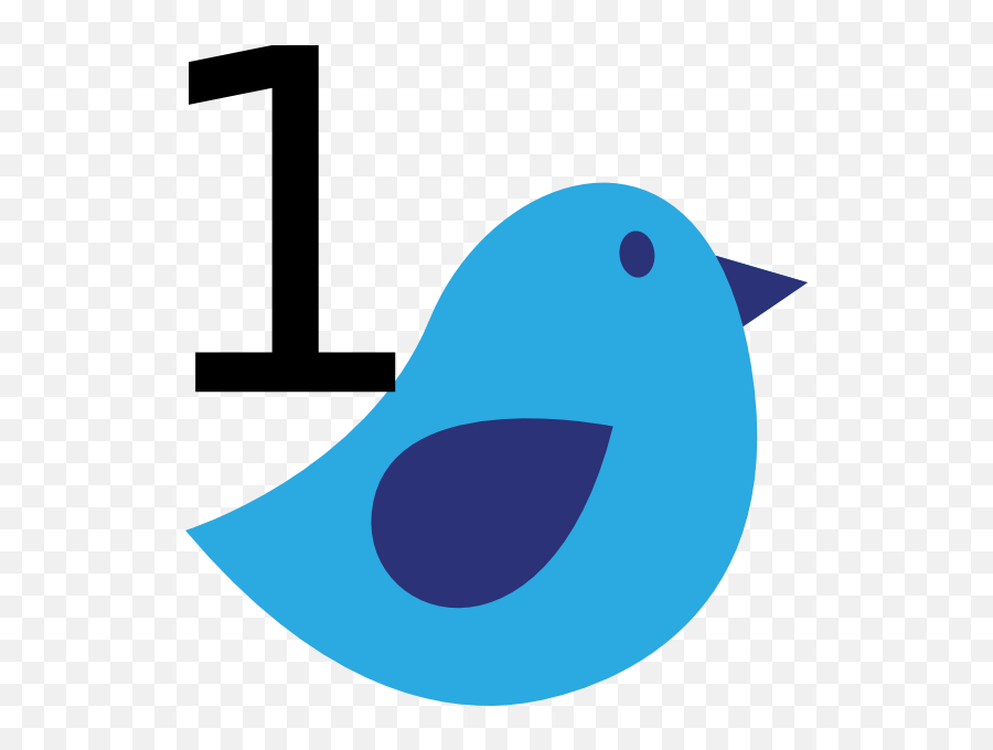 Clipart Birds Simple Transparent - Draw A Easy Blue Bird Emoji,Bluebird Emoji