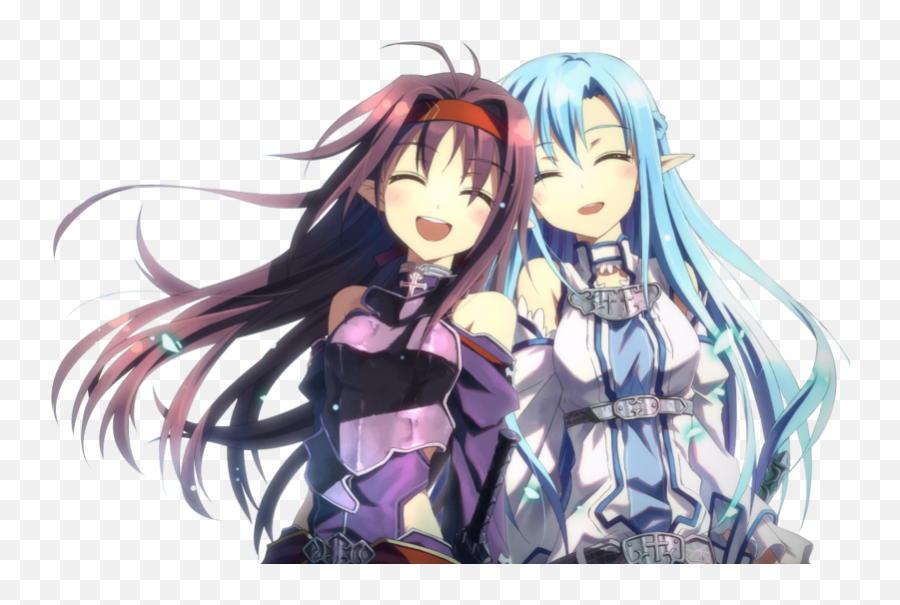 Sao Sword Art Online Anime Yuuki Asuna - Asuna And Yuuki Png Emoji,Sword Art Online Emojis