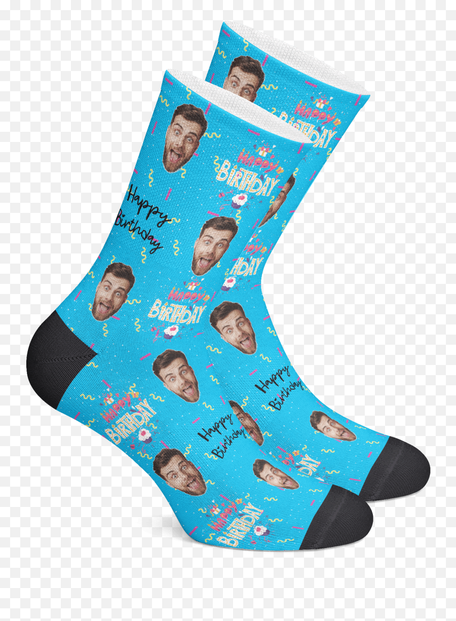 Custom Photo Socks - Anniversary Face Socks Emoji,Emoji Socks