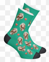 Custom Face Socks - Anniversary Emoji