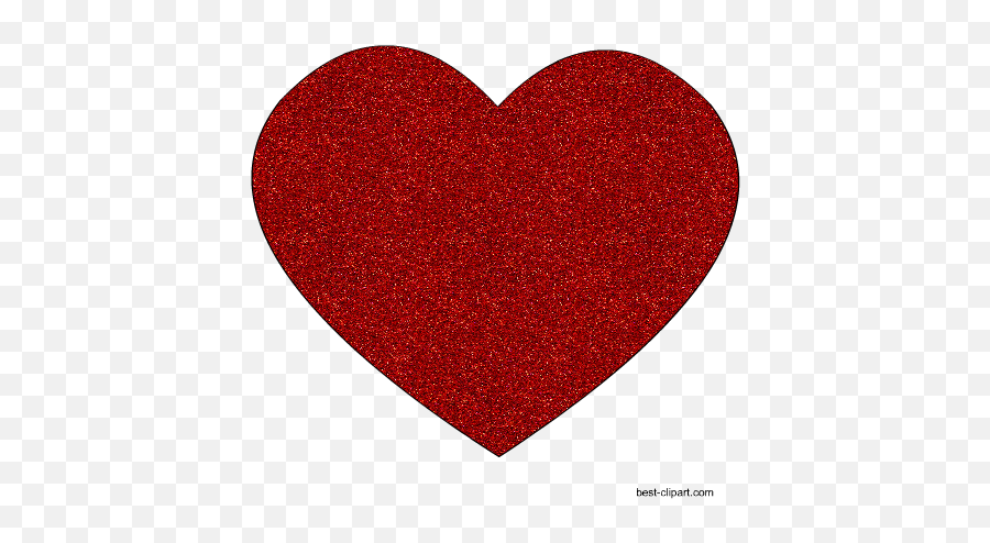 Free Heart Clip Art Images And Graphics - Heart Emoji,Glitter Heart Emoji