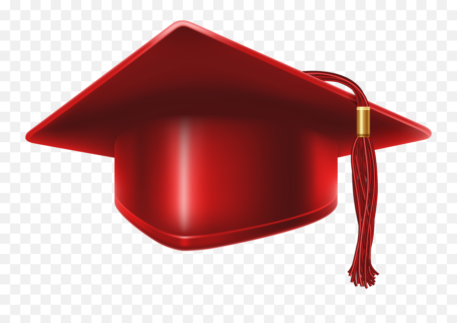 Red Graduation Cap Clipart Free Download On Clipartmag - Graduation Hat Cliparts Png Emoji,Cap And Gown Emoji