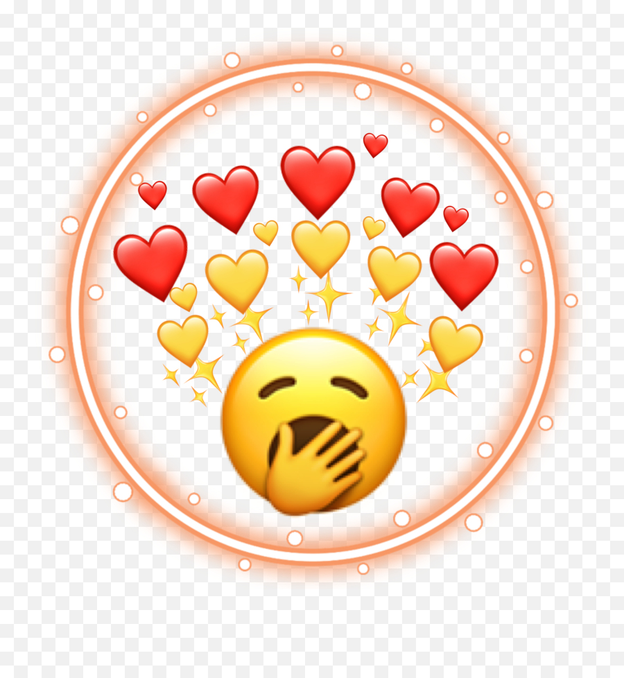 Yawn Yawny Head 3 Sticker By Bailey - Transparent Red Neon Circle Png Emoji,Yawn Emoji