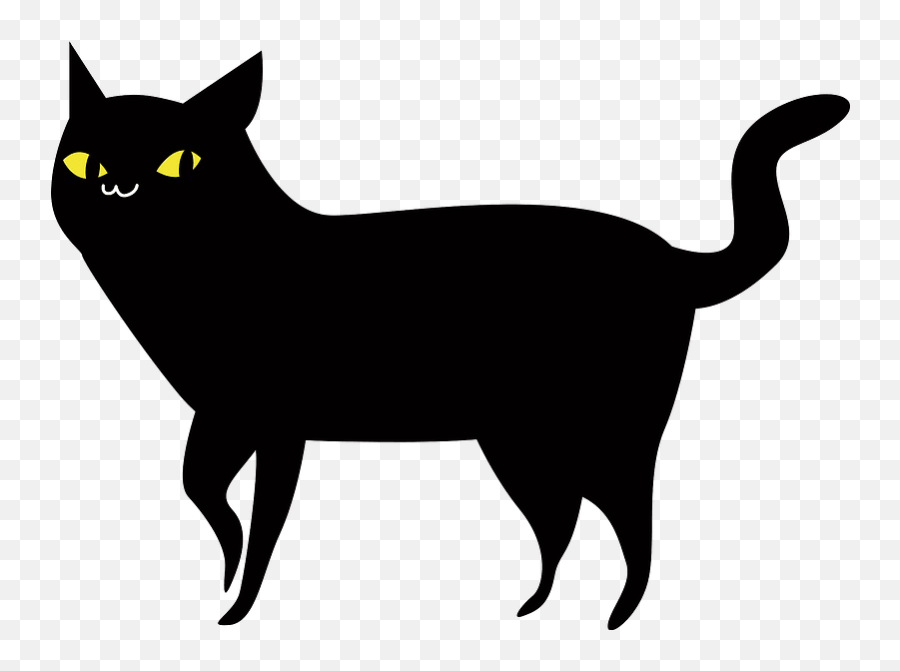 Black Cat Clipart Free Download Transparent Png Creazilla - Allergies Clipart Emoji,Black Cat Emoji