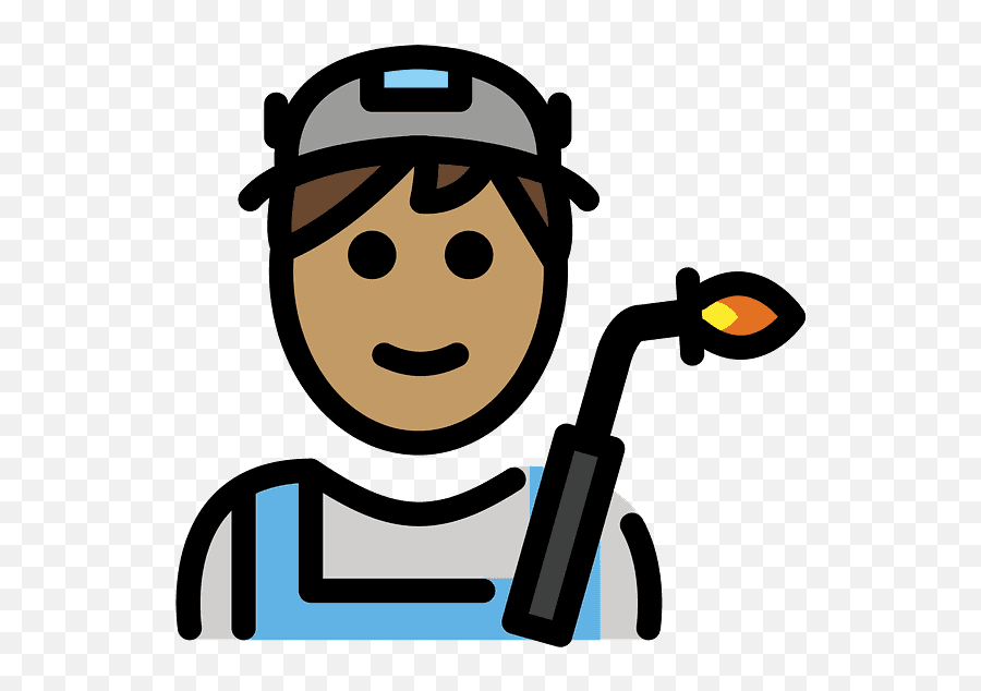Man Factory Worker Emoji Clipart - Mujer Profesional Animada,Christian Emojis Free