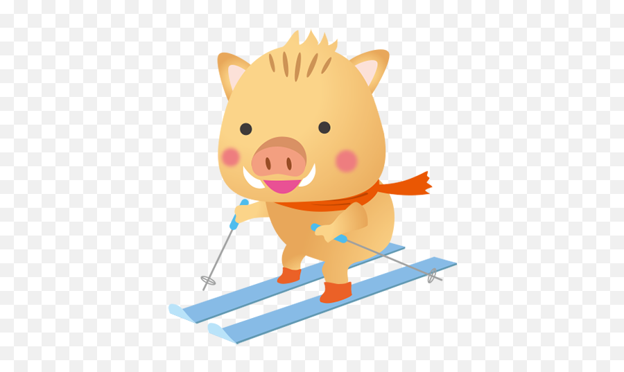 Foworu By - Ski Emoji,Piggy Emoticons