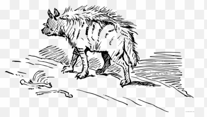 Hyena Coloring Pages Hyena Printable - Hyena Drawing Black White Emoji,Hyena Emoji