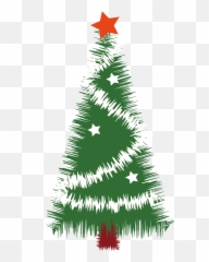 Christmas tree Silhouette - vector material Tree Png Emoji
