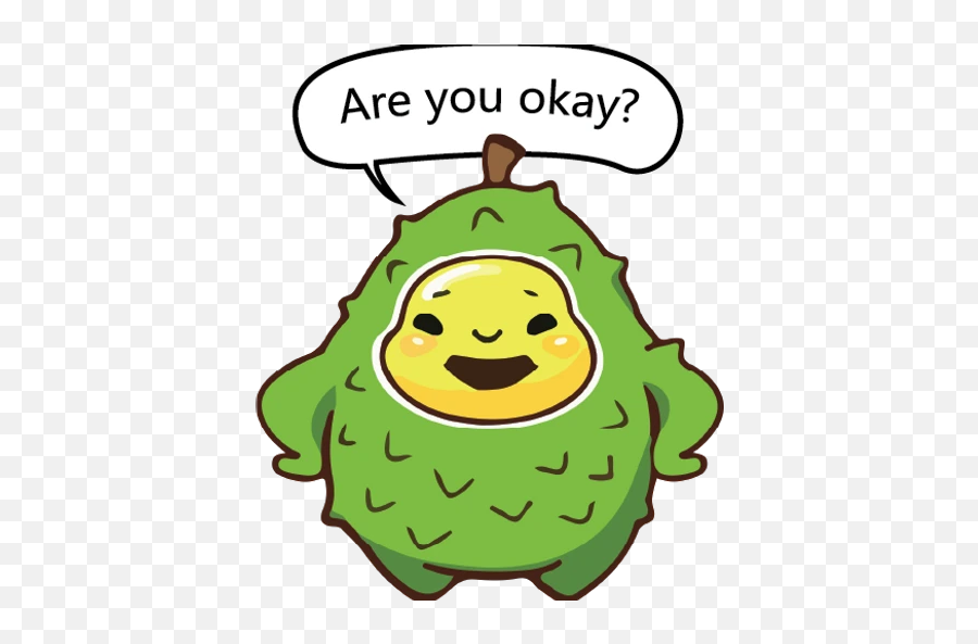 Durian Kia Stickers For Whatsapp - Happy Emoji,Kia Emoji