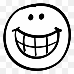 Toothy Smiley Face Graphic - Clip Art Emoji