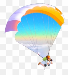 Ftestickers Skydiving Skydiver Colorful - Parasailing Png Emoji,Parachute Emoji