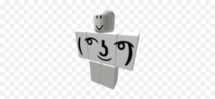 Lenny Face - White Shirt Roblox Boy Emoji,Lenny Face Emoticon