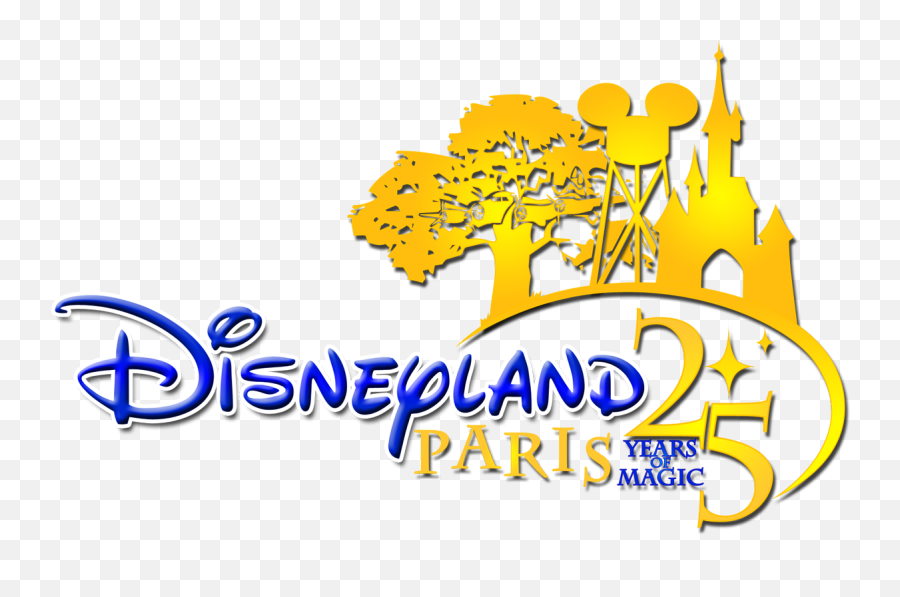 Disneyland Paris Clipart - Logo Disneyland Paris 25 Emoji,Disneyland Emoji