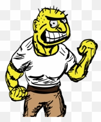 Muscle Clipart Emoticon Muscle - Cartoon Emoji,Arms Up Emoticon