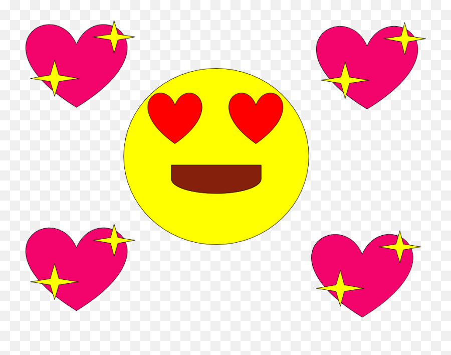Term 2 - Smiley Emoji,Sparkly Eyes Emoji
