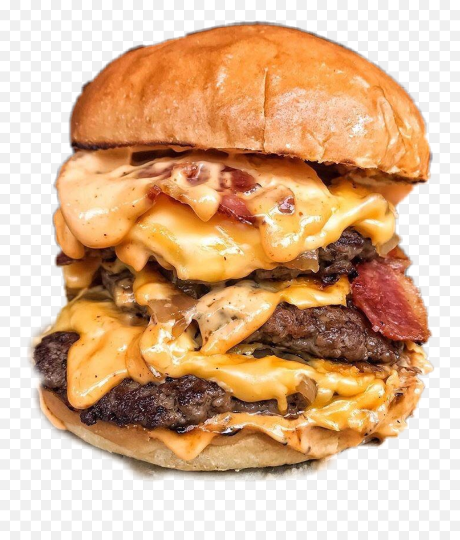 Burgerchallenge Yummy Gooey Triplestacked Mouthwatering - Best Looking Burger Ever Emoji,Mouth Watering Emoji