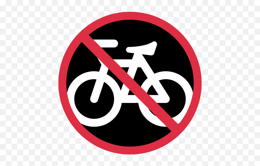 No Bicycles Emoji Meaning With Pictures - No Bike Emoji,Bicycle Emoji