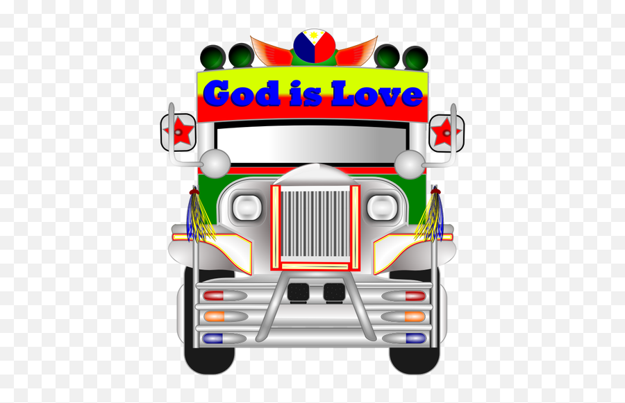 Filipinas Jeepney Vehículos Vectores - Jeepney Clip Art Emoji,Disco Emoticon
