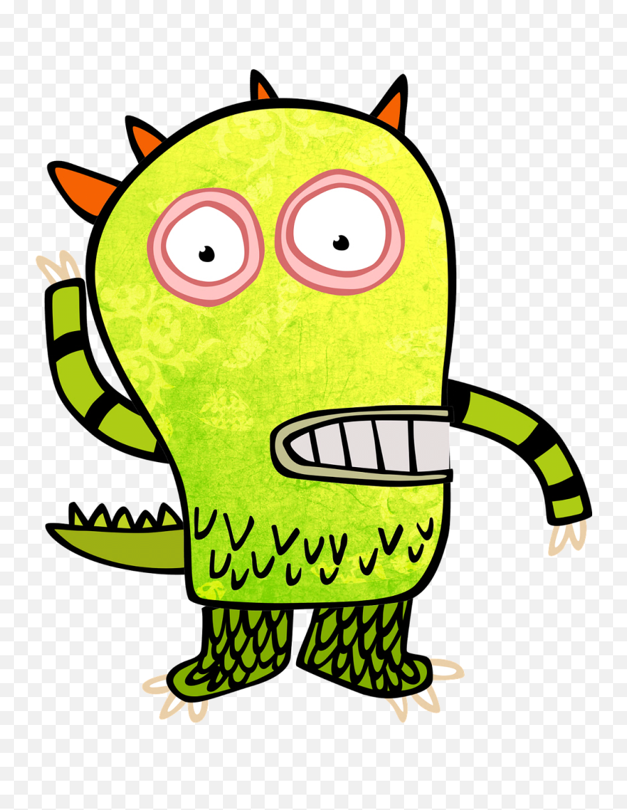 Monster Clip Art Kids Green Monster Emoji,Skull And Eyes Emoji
