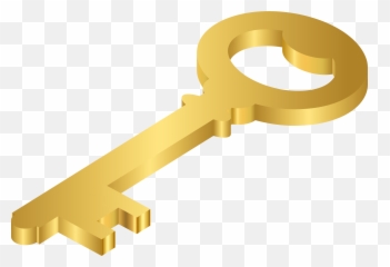 Png Clipart Lock Key - Transparent Gold Emoji