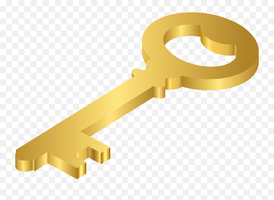 Png Clipart Lock Key Clipart - Transparent Gold Key Png Emoji,Lock And Key Emoji
