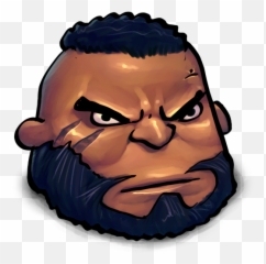 Final Fantasy Barret Wallace Icon UltraBuuf Iconset Mattahan - Ff7 Face Emoji