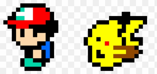 Ash Ketchum Pokémon Trainer - Pokemon Pixel Art Ash Emoji,Pikachu Emoticon