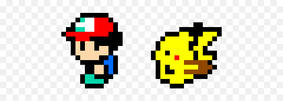 Ash Ketchum Pokémon Trainer - Pokemon Pixel Art Ash Emoji,Pikachu Emoticon