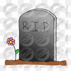 Tombstone Halloween Grove Icon PNG Transparent Background - Illustration Emoji