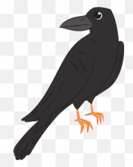 Clipart - Raven Clipart Emoji,Raven Bird Emoji