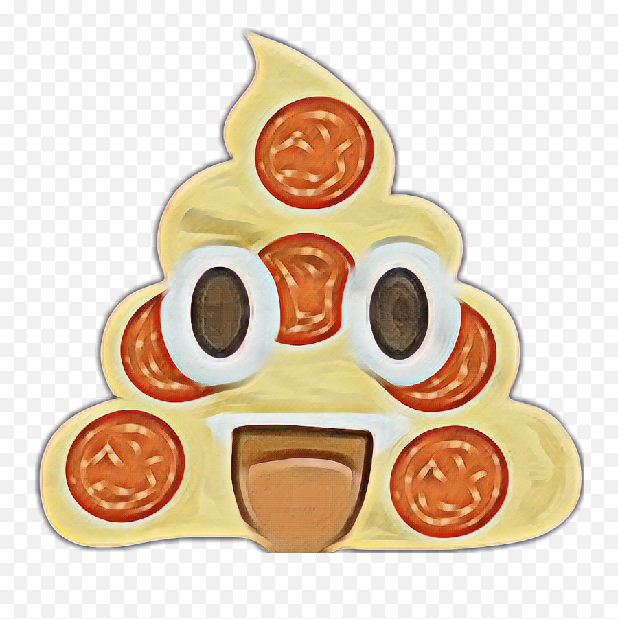 Emoji Poopemoji Pizza Mouth Sticker By Stylzeunique - Happy,Painting Emoji