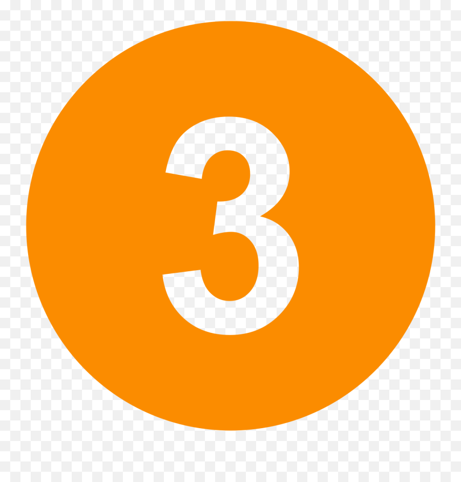 Fileeo Circle Orange Number - 3svg Wikimedia Commons Falcons Patriots 28 3 Emoji,Emoji Numbers