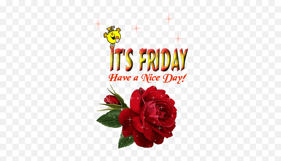 Happy Friday Gif Animated Images - Rose Flower Clipart Gif Emoji,Friday Emoji