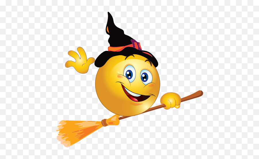 Witchy Smiley Moticon - Halloween Smiley Face Emoji,Witch Emoji Copy And Paste