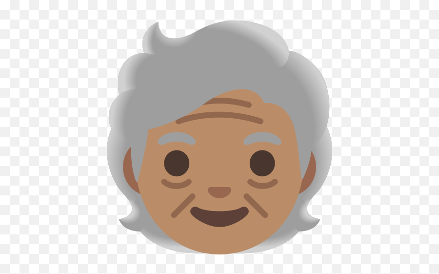 Older Person Medium Skin Tone Emoji - Android,Emoji Skin