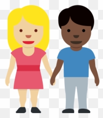 Medium - Black And White Skin Color Clipart Emoji