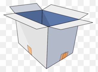 Vector Image Of Cardboard Box Open - Box Clip Art Emoji,Empty Box Emoji